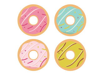 ドーナツのベクターイラスト003
