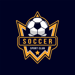 soccer logo badge template