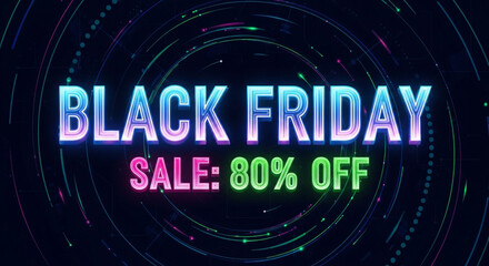 Don't miss this Black Friday sale with a huge 80% off discount, perfect for eye-catching marketing and promotional campaigns that drive sales now