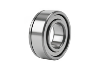 Metal ball bearing isolated on transparent background