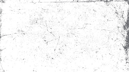 Obraz premium White background with scattered dark gray speckles and linear scratches creating a distressed texture effect