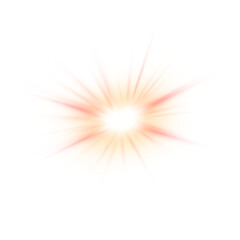 Bright Sunburst Light Effect or Explosion Lens Flare Graphic