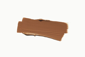 BB, CC cream dark brown beige nude foundation tonal smudge on neutral background 