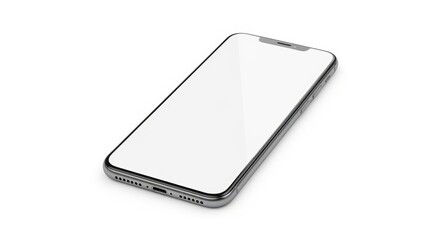 Sleek Mobile Device Mockup Captivating Perspective View of a Modern Smartphone
