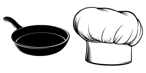 Bakery Bread Kitchen, Black White | Clean, isolated vector art for creative projects.
