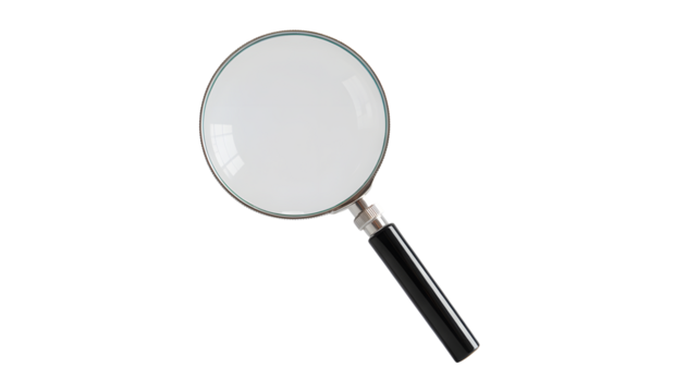 Uncover hidden opportunities using a magnifying glass, perfect for research, investigation, or exploration concepts in science, business, or personal growth