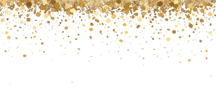 Confetti and stars on white background with watercolor splash design and subtle paper texture element