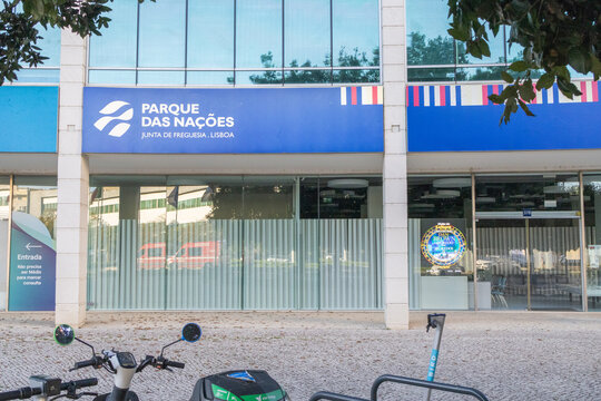 Parish council parque das nacoes building exterior in lisbon portugal