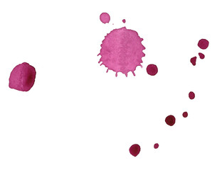 Fototapeta premium watercolor wine stains rings circles painting element