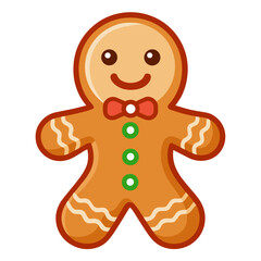 Gingerbread Man Vector Art – Christmas Cookie Icon