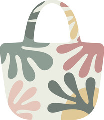Colorful Tote Bag With Flower Pattern For Casual Shopping Or Everyday Use Accessory
