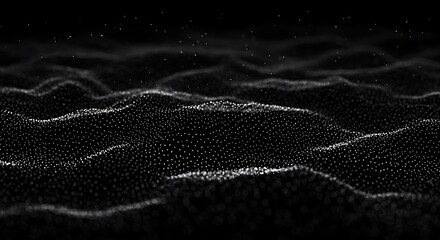 Abstract futuristic background with glowing particles data visualization concept design