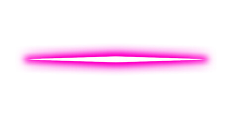 Pink neon line sign isolated on transparent background. Bright modern neon design with glowing edges. Digital neon art element glowing line PNG. Electric glow effect.