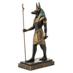 Anubis sculpture isolated