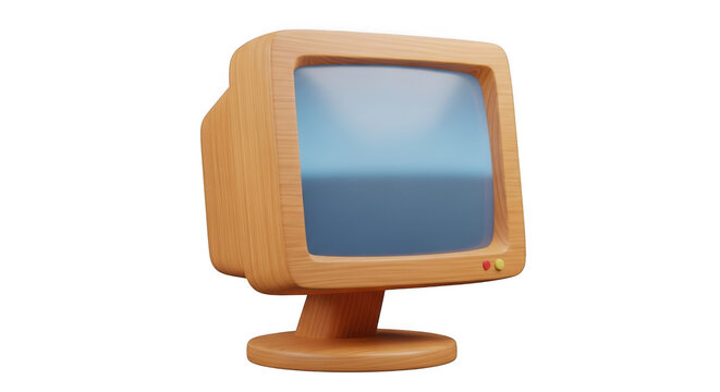 Computer isolated on transparent background