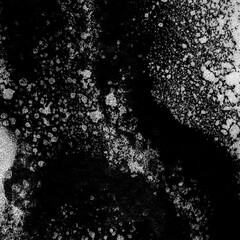 black texture Concrete crack pattern grunge white texture Vector Image