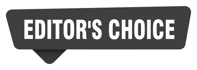editor's choice black sign isolated on transpatent background. editor's choice sticker