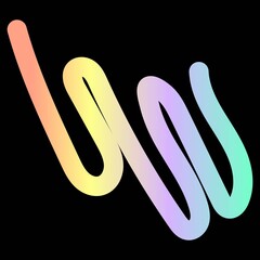 Abstract single line art