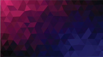 Moody Abstract Low-Poly Background with Dark Violet and Deep Crimson Gradient
