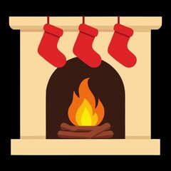 Obraz premium vector, chimenea, navidad, santa, navida, bujía, fuego, llama, ilustración, celebraciones, icono, alumbrado, decoraciones, símbolo, vacaciones, designio, cera, ardiente, acomodador, lámpara, cardar
