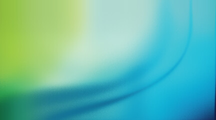 Light Teal to Green Gradient Abstract Background with Grainy Texture and Smooth Curve