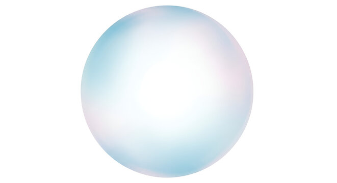 Abstract iridescent sphere with soft glow, a modern design element perfect for adding a touch of futuristic elegance to your creative projects and presentations