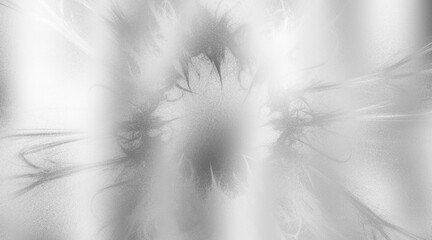 Silver glittering spiky abstract design, shiny texture, metallic style, light fractal art