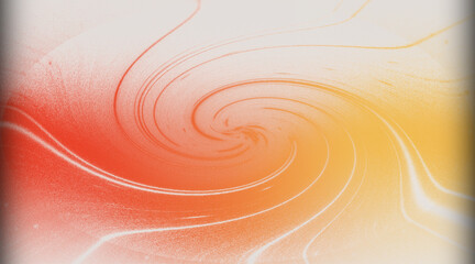 Swirling orange gradient pattern abstract background with white lines texture design