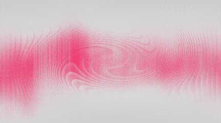 Textured Pink and White Swirl, Circular Grain Pattern, Pixelated Gradient Background