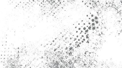 Fototapeta premium Subtle halftone vector texture overlay. Monochrome abstract splattered background. 