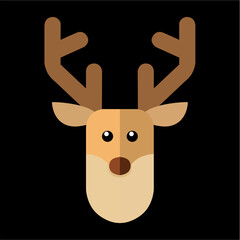 reno, navidad, santa, ciervo, animal, caribú, vector, ilustración, inhospitalario, navida, dibujos animados, asta, mamífero, silueta, naturaleza, fauna, administrar, cuca, cervus canadensis, café