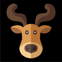 reno, navidad, santa, ciervo, animal, caribú, vector, ilustración, inhospitalario, navida, dibujos animados, asta, mamífero, silueta, naturaleza, fauna, administrar, cuca, cervus canadensis, café