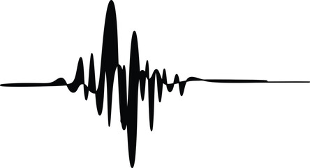 Abstract fluctuating waveform graphic showing dynamic frequency