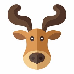 reno, navidad, santa, ciervo, animal, caribú, vector, ilustración, inhospitalario, navida, dibujos animados, asta, mamífero, silueta, naturaleza, fauna, administrar, cuca, cervus canadensis, café