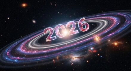 Cosmic Year 2026 Galaxy Nebula Star Formation Celebration
