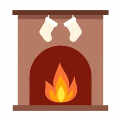 vector, chimenea, navidad, santa, navida, bujía, fuego, llama, ilustración, vector, celebraciones, icono, alumbrado, decoraciones, símbolo, vacaciones, designio, cera, ardiente, acomodador, lámpara