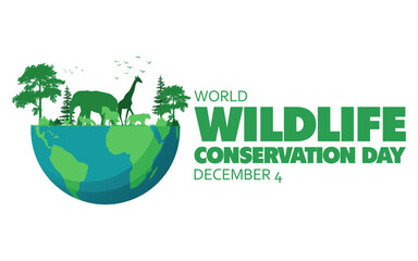 Vector graphic of World Wildlife Conservation Day ideal for World Wildlife Conservation Day celebration.