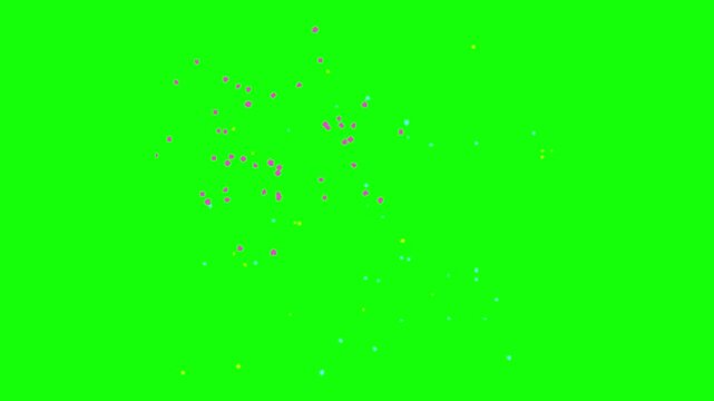 Abstract green bubble pattern texture with winter holiday light vector illustration