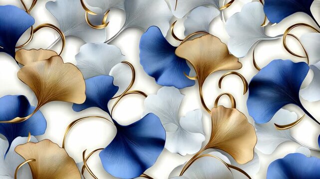 Enjoy a stunning display of colorful petals in blue, white, and gold, perfect for enhancing decorations at special events