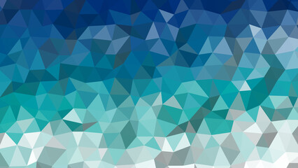 Obraz premium geometric polygonal blue and teal color abstract background 