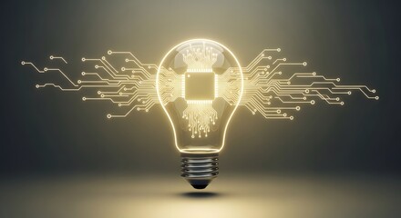 Innovative light bulb with microchip and circuit board inside it