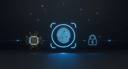 Fingerprint scan for secure access and identification with digital lock