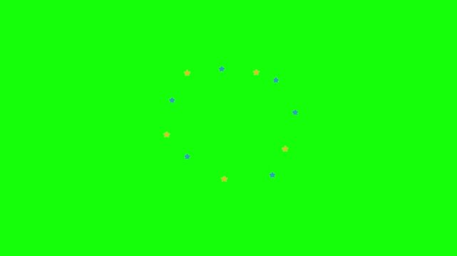 Green soap bubbles floating Green screen animation motion graphic with chroma key clip template 4k Background. Easy removed green screen. High resolution. Ultra High Definition, 4k video.