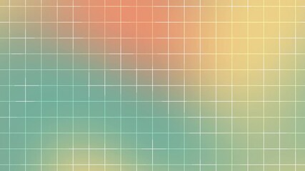 Soft 70s retro pastel gradient background featuring warm yellow orange and teal tones with clean white grid lines for festival themes retro posters celebration visuals and modern design projects