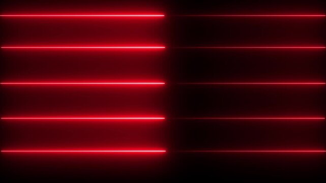 Abstract neon light animated neon line glowing neon digital stripes line animation. neon line moving from left to right. glowing futuristic data line animation. - Powered by Adobe