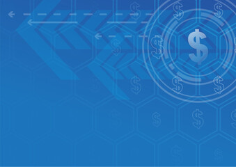 Background image conveys the concept of success, growth, and technology.