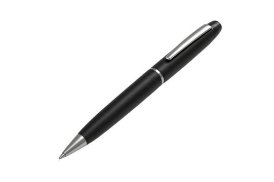 black ballpoint pen