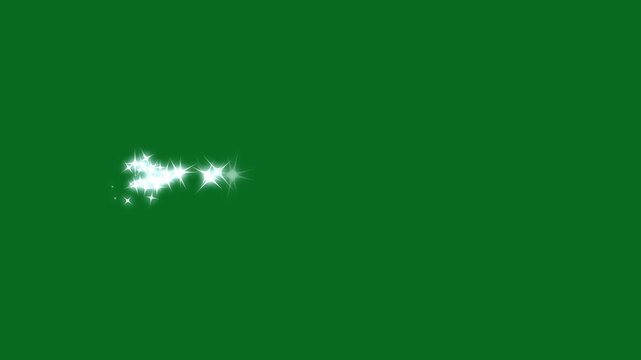 White glowing twinkling glitter line stars, glitter stars magic sparkling, shimmer effect overlay background, white cartoon blinking stars, flat vector doodle sparkle, 4K video