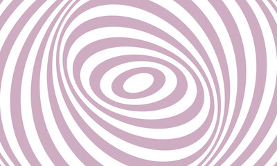 Abstract swirling pink and white stripes creating a hypnotic optical illusion