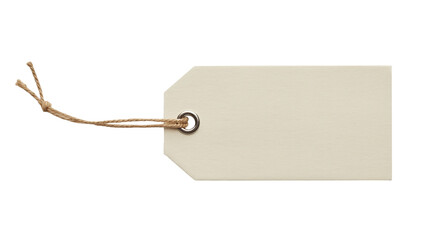 Blank gift tag with jute string, perfect for adding a personal touch to your handmade items or products